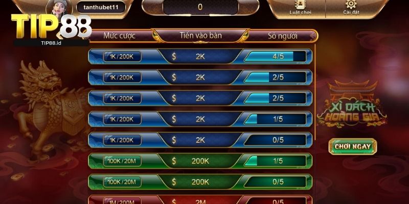 Đặc điểm siêu đỉnh chỉ có tại xì dách nhà cái 